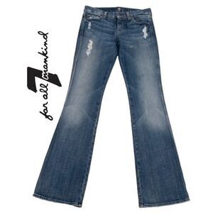 7 For All Mankind Distressed A Pocket Bt Cut Jeans WPB500 J 37